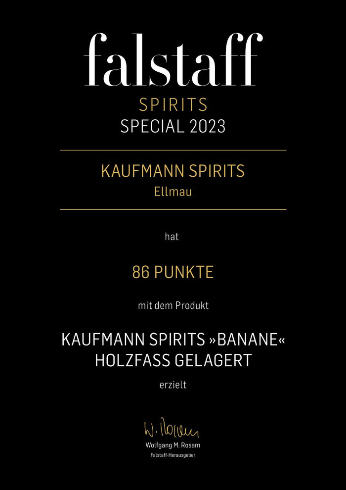 Banane, holzfassgelagert